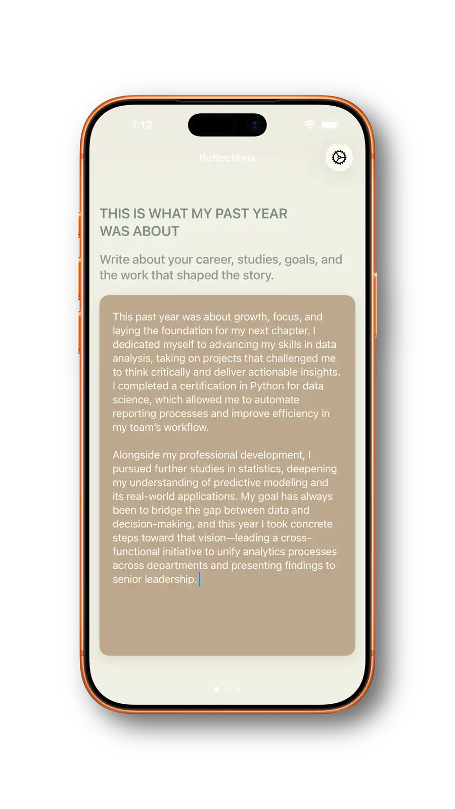 Waypoints reflection screen